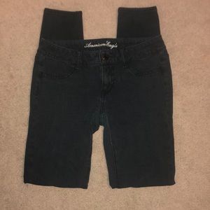 AEO black stretch jegging jeans size 4 Regular